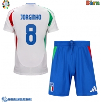 Fotballdrakt Barn Italia Jorginho Frello #8 Bortedraktsett EM 2024 Kortermet (+ Korte bukser)